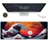 cn-11134207-7r98o-lrs88hk5ffsd03.webp Japanese Sea Waves Mouse Pad Large Gaming Mousepads with Non Slip Rubber Base Keyboard Pad 80x30 90x40 100x50cm