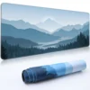 Forest Mountain Mouse Pad Large Gaming Mousepads with Stitched Edge Desk Mat For Home Office Laptop Computer