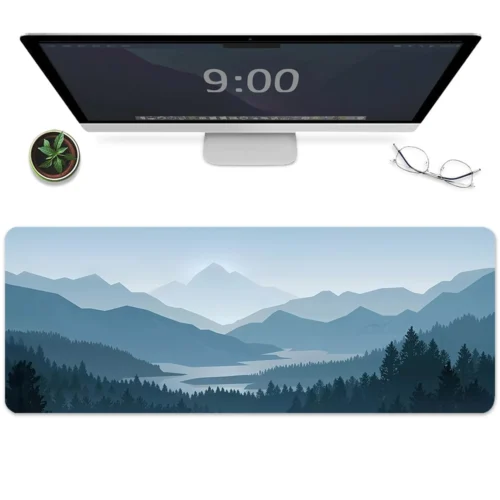 cn-11134207-7r98o-lw58exio2kat30.webp Forest Mountain Mouse Pad Large Gaming Mousepads with Stitched Edge Desk Mat For Home Office Laptop Computer