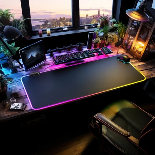cn-11134207-7r98o-lx23b9pcwi1150.webp Large RGB Gaming Mousepads 14 Light Modes 4mm Thicken Soft LED Mouse Pad Anti Slip Keyboard Mat with Box 80x30 90x40cm