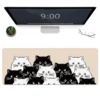 Large Cute Manny Cat Pattern Mouse Pad  Anti Slip Rubber Mousepads  Premium Textured Mouse Mat For Women Men Computer