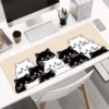 Large Cute Manny Cat Pattern Mouse Pad  Anti Slip Rubber Mousepads  Premium Textured Mouse Mat For Women Men Computer