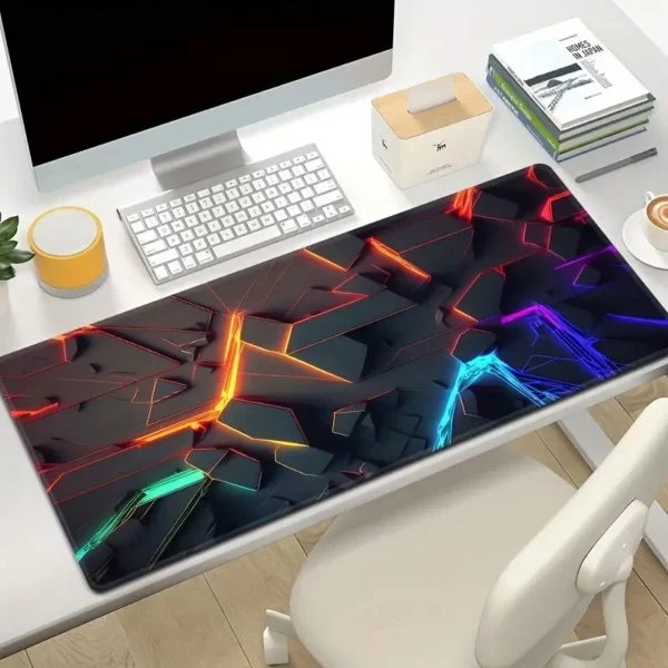 cn-11134207-7ras8-m2qcvddc3mc3f2.webp Large 3D Lines Gaming Mouse Pad Non Slip Rubber Base Ensures Smooth Gliding Colorful Desk Mat For Gamers and Office Use