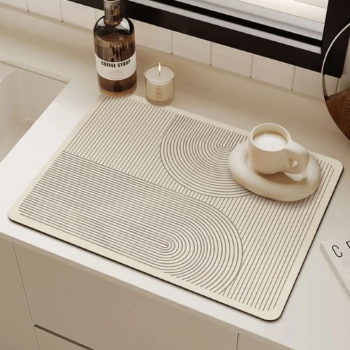 Diatom Mud Drain Mat Dish Draining Mat Drainer Pad Heat Resistant Drying Mat Kitchen Table Placemat        30x40cm 40x50CM