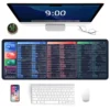 Large PC Office Spreadsheet Mouse Pad With Non Slip Base Mousepads For Gaming and Office 100cm   90cm   80cm