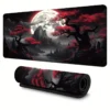 Lunar Eclipse Gaming Mouse Pad  Ink Style Scenic Mounta Gaming Mousepads with Stitched Edges Desk Mat 80   90   100cm
