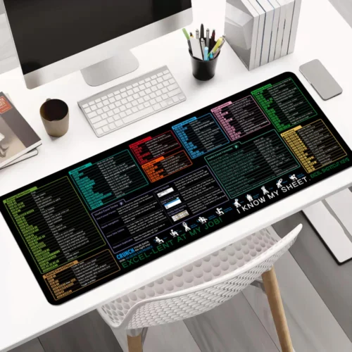 sg-11134201-7rep7-m8x6x3duwvqh71.webp Excel Shortcut Keys Mouse Pad Extended Large Office Spreadsheet Gaming Mousepads 80x30cm 90x40cm 100x50cm 120x60cm