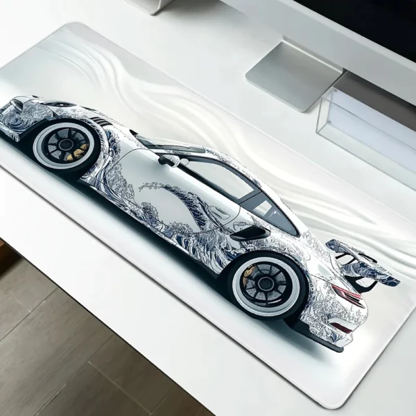 sg-11134201-7rfhe-m9r1s5jnnyfq05.webp White Ukiyo e Style Sports Car Mouse Pad Large Gaming Mouse Mat with Non Slip Rubber Base Mousepads Keyboard Pad 80 90 100cm