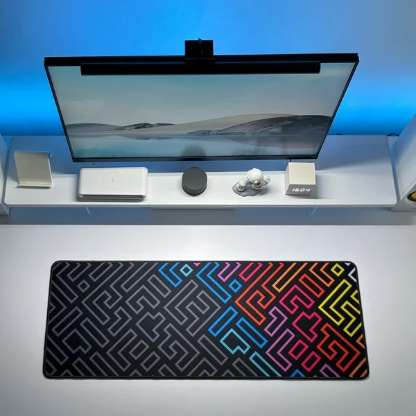 th-11134201-7r98w-lnvns0f7ffow81.webp Large Mouse Pad with Stitched Edge Colorful Desk Mat Non Slip Base Mousepads 120x60cm 100x50cm 90x40cm 80x30cm